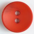 23mm 2-Hole Round Button - orange-red For Sale