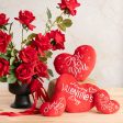 Just for You Velvet Heart Plush Toy Red (20cmWx18cmH) For Discount