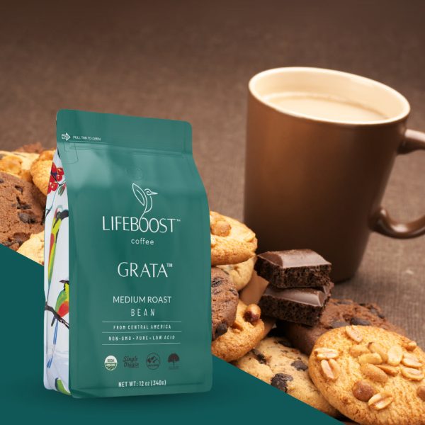 Grata Medium Roast By Life Boost Coffee For Sale