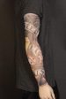 Greaser Fake Temporary Tattoo Sleeve Nylon 1950 s Tattoo Arm Stockings For Cheap