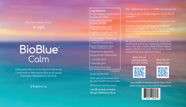 BioBlue Calm: Herbal Mixture with Methylene Blue for Brain & Nervous System Support By BioLight Online Hot Sale