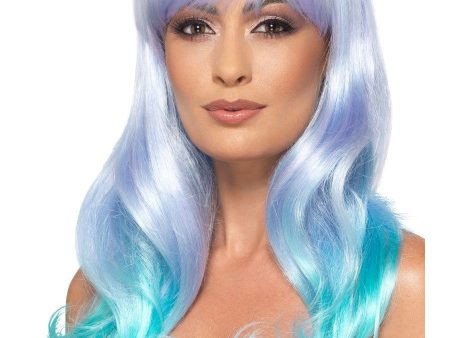 Long Wig Wavey with Fringe Wig Pastel Online