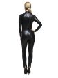 Black Catsuit Halloween Cat Miss Whiplash Adult Costume Online Hot Sale