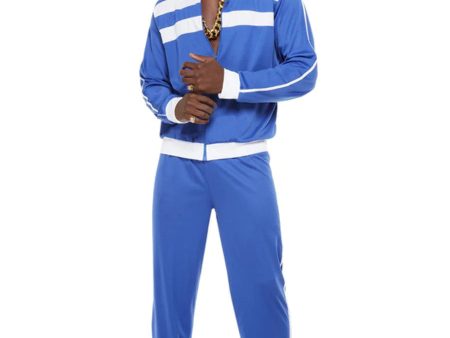 Blue 80 s Tracksuit Adult Men s Discount