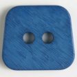 30mm 2-Hole Square Button - blue Supply