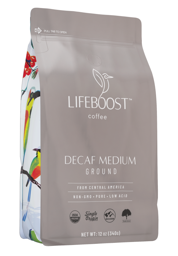 Medium Roast Decaf Coffee By Life Boost Coffee Online Sale