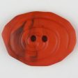 30mm 2-Hole Oval Button - orange-red Fashion