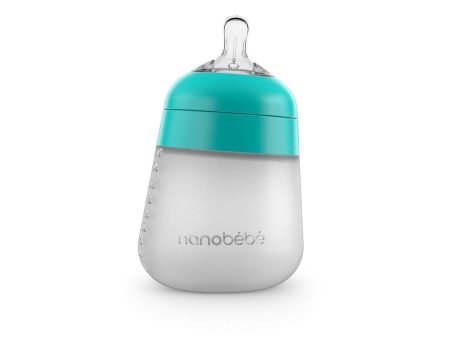 9oz Flexy Silicone Baby Bottle by Nanobébé US Hot on Sale