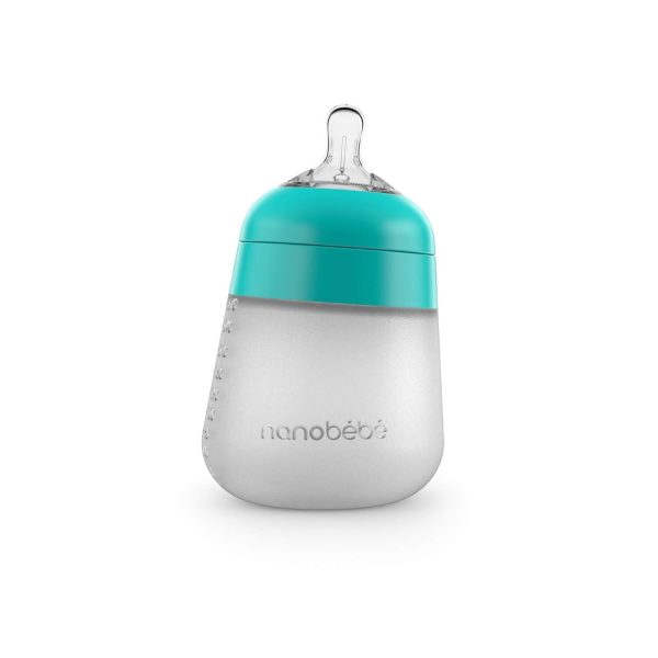 9oz Flexy Silicone Baby Bottle by Nanobébé US Hot on Sale