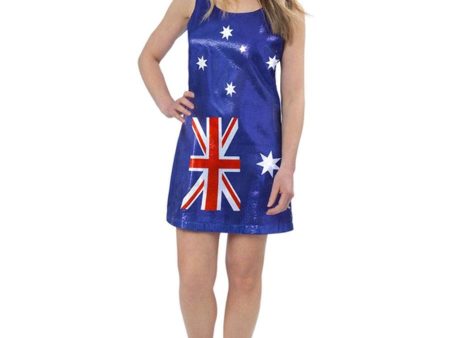 Australian Flag Sequin Womens Dress Sale