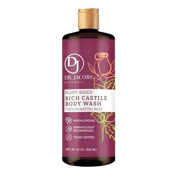 Rose Castile Body Wash by Dr. Jacobs Naturals Supply