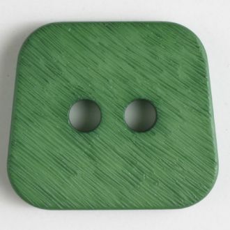 30mm 2-Hole Square Button - green For Sale