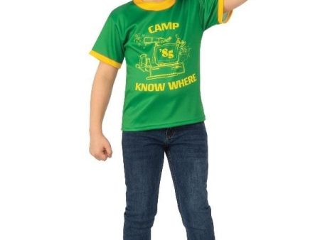 Stranger Things Dustin Camp Know Where Children s Costume For Discount