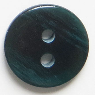 23mm 2-Hole Round Button - blue-green For Sale