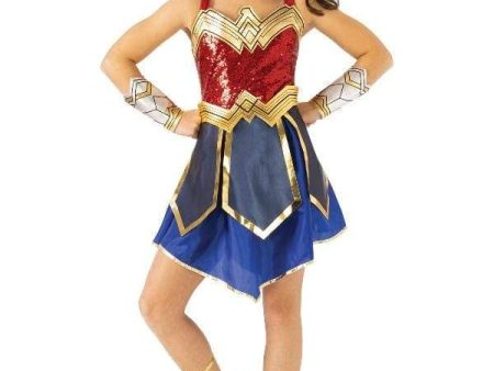 Wonder Woman Premium 1984 Costume for Girls Hot on Sale