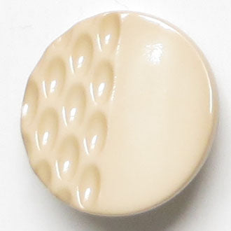 23mm Shank Round Button - cream textured For Discount