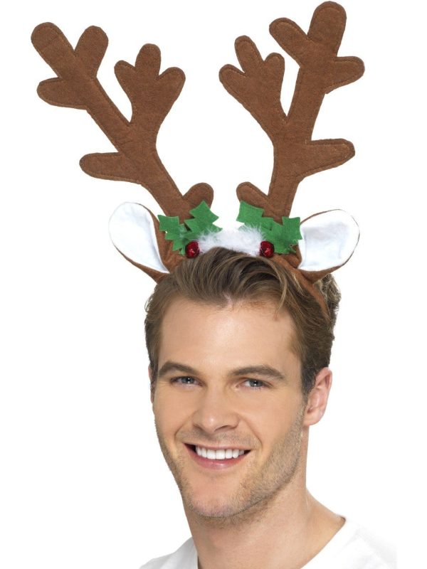 Reindeer Antlers Headband with Bells Supply