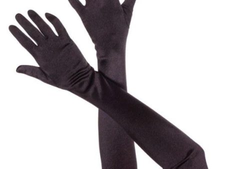 Opera Length Gloves Black Online