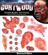 Burned Alive Fake Temporary Halloween Tattoos Gory Costume Makeup Discount