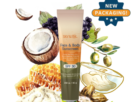 Sky and Sol Face and Body Sunscreen SPF 30 For Sale