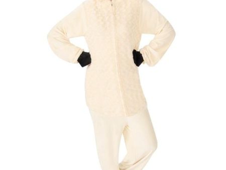 Llama Animal Jumpsuit Adult Costume Hot on Sale