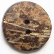 34mm 2-Hole Round Button - wood Online now