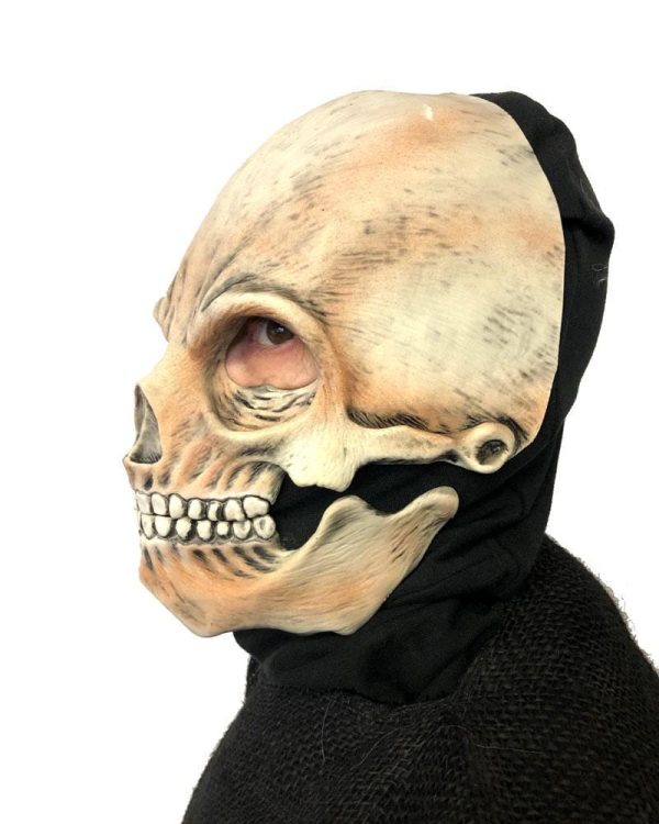 Skeleton Head Latex Face Mask with Moving Mouth Online Hot Sale