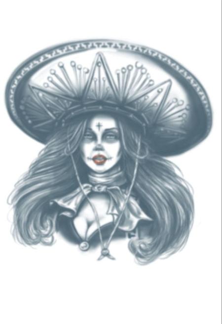 Bandita Day of the Dead Temporary Tattoo Online Hot Sale