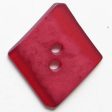 45mm 2-Hole Diamond Button - red translucent Online Sale