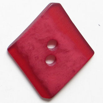 45mm 2-Hole Diamond Button - red translucent Online Sale