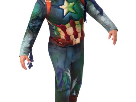 Captain America Zombie Deluxe Adult Costume on Sale