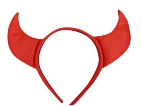 Devil Red Horns On Headband Online Hot Sale