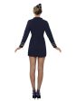 Blue Flight Attendant Retro 60 s Costume Cheap