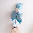 Blue Balloon Baby Boy Foot (45cmx78cmH) Blue Sale