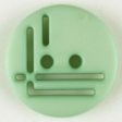 14mm 2-Hole Round Button - light green Fashion