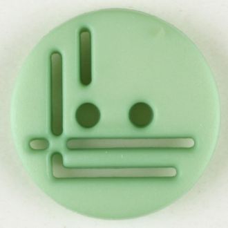 14mm 2-Hole Round Button - light green Fashion