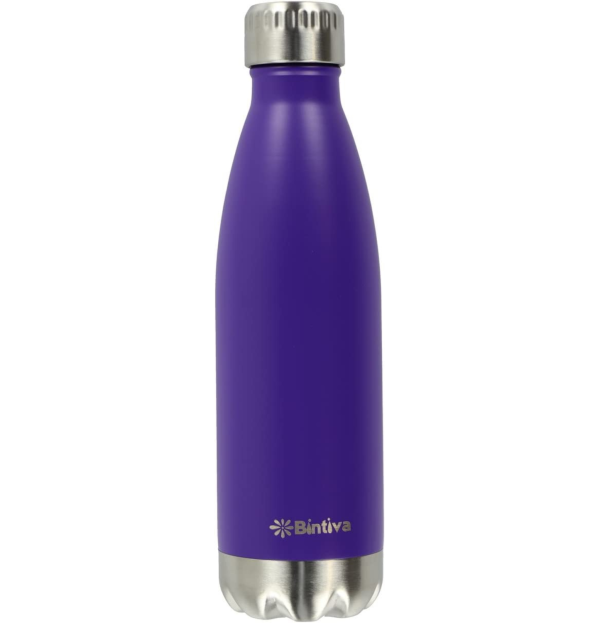 Bintiva Double Walled Vacuum Insulated 25oz Stainless Steel Water Bottle - Brushed Stainless by Bintiva Cheap