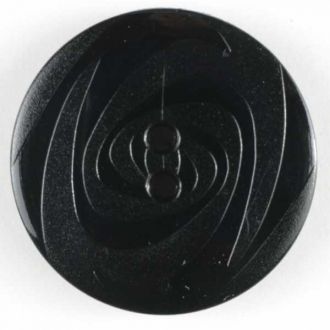 23mm 2-Hole Round Button - black Online