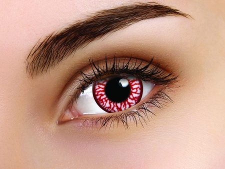 Blood Shot Vampire Contact Lenses Halloween Multi Use Eye Contacts Discount