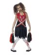 Zombie Cheerleader Costume Red & Black Girls For Sale