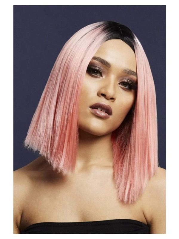 Kylie Coral Pink Heat Resistant Wig Hot on Sale