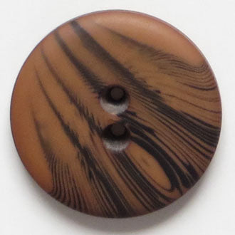 28mm 2-Hole Round Button - tan For Sale