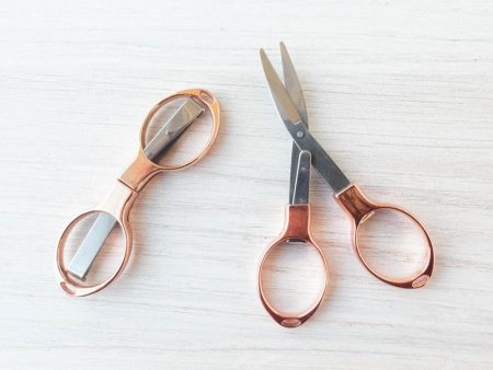 Rose Gold Folding Scissors Hot on Sale