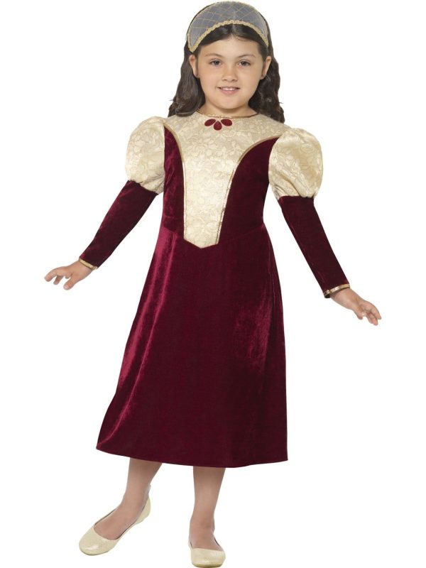 Tudor Damsel Girls Princess Historical Costume Online Sale