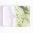 34mm 2-Hole Rectangular Button - green translucent Online now