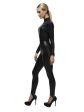 Black Catsuit Halloween Cat Miss Whiplash Adult Costume Online Hot Sale