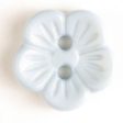 14mm 2-Hole Flower Button - light blue Online now