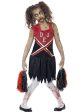 Zombie Cheerleader Costume Red & Black Girls For Sale