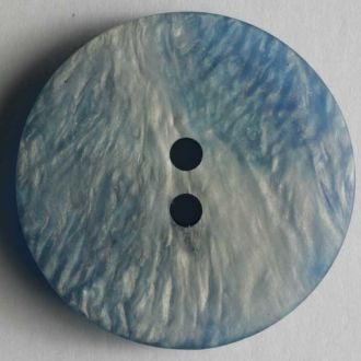 25mm 2-Hole Round Button - irridescent blue Hot on Sale