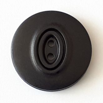 25mm 2-Hole Round Button - black Online Hot Sale